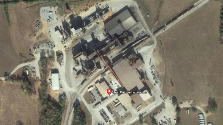 An aerial of a similar facility called Steel Dust Recycling in Millport, Alabama.  - Courtesy of Google Maps