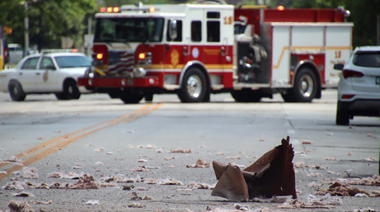 The Indianapolis Fire Department received reports of heavy smoke around Michigan Street and Senate Avenue around 2:40 p.m. on Saturday, June 12. - Provided by Indianapolis Fire Department