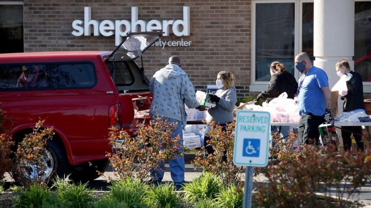 Since the pandemic began, Shepherd Community Center has added a weekly food distribution to help families who live in nearby food deserts. - Shepherd Community Center