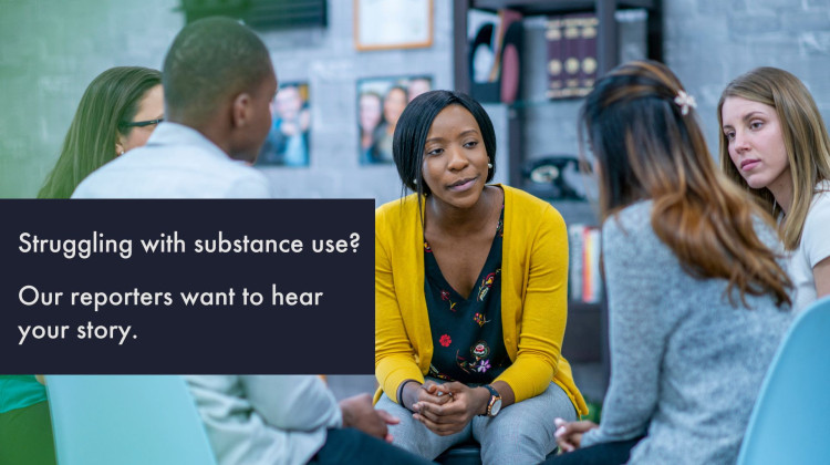Side Effects Public Media will be hosting four more listening sessions on substance use, addiction and recovery. They will be held at 10 a.m. and 6 p.m. EST on both Tuesday, Dec. 6, and Thursday, Dec. 8. - Graphic by Brittani Howell / Side Effects Public Media