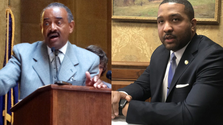 Rep. Vernon Smith (left) and Sen. Eddie Melton (right) have called for an end to the state’s contract with the emergency management firm running Gary schools. - Claire McInerny/IPB News, Brandon Smith/IPB News