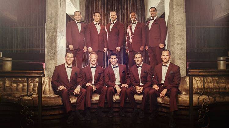 A cappella group Straight No Chaser, shown here in a promotional photo for the group's Happy Hour Tour, will sing "(Back Home Again In) Indiana" before the 2015 Indianapolis 500. - LeAnn Mueller
