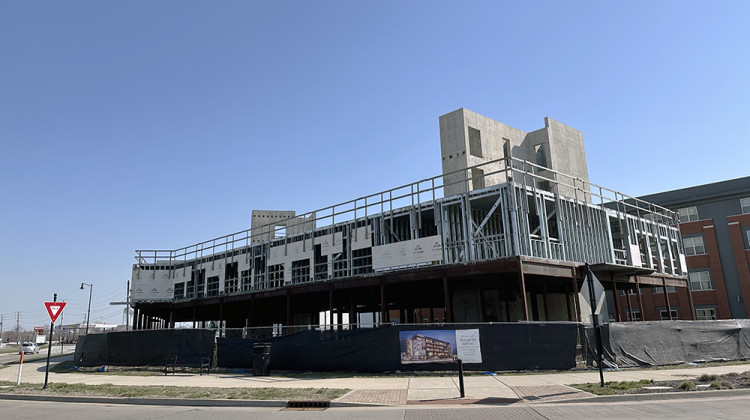 The Speedway Town Council will consider an ordinance next week that authorizes the town to issue a $2.5 million short-term loan to help jumpstart construction on the Wilshaw Hotel. - Wfyi's Doug Jaggers