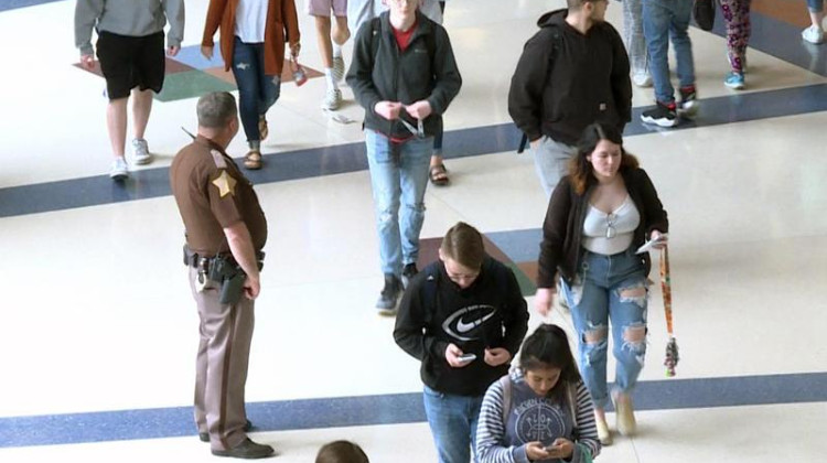 Schools requested more than $19 million to hire school resource and law enforcement officers this year. School resource officers must be employed with or appointed by a law enforcement agency to receive funding.  - FILE PHOTO: Jeanie Lindsay/IPB News