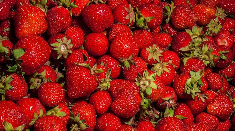 Multiple states are looking at a hepatitis A outbreak that may be linked to frozen strawberries imported from Egypt. - stock photo