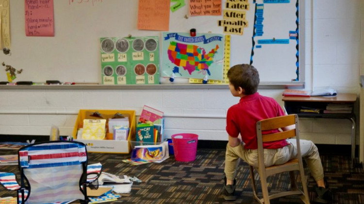 A second grade student at School 93, an innovation school in Indianapolis Public Schools. - Dylan McCoy/Chalkbeat Indiana