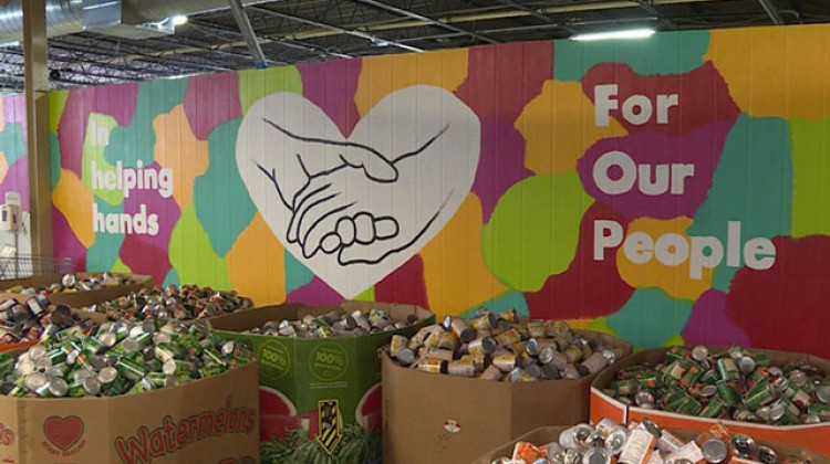 The St. Vincent DePaul food pantry in Indianapolis.  - Jill Sheridan/IPB News