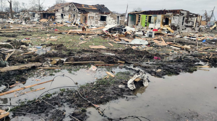 Severe storms could produce strong tornadoes and large hail Wednesday across eastern Illinois and lower Michigan and in the Ohio Valley, including Indiana and Ohio. - George Hale/ WFIU/WTIU News