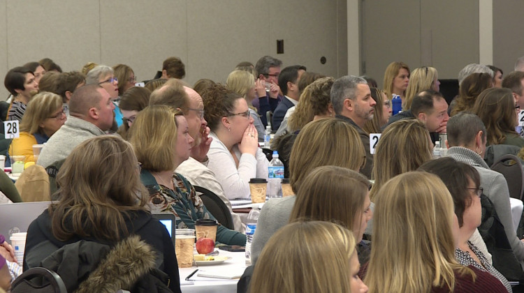 About 500 school professionals met in Bloomington to focus on how schools in Indiana address a student’s needs beyond academics at school.  - Jeanie Lindsay/IPB News