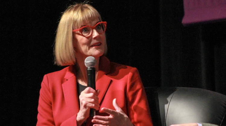 Lt. Gov. Suzanne Crouch said eliminating the state income tax will require a holistic approach that includes reimagining state government.  - Brandon Smith/IPB News