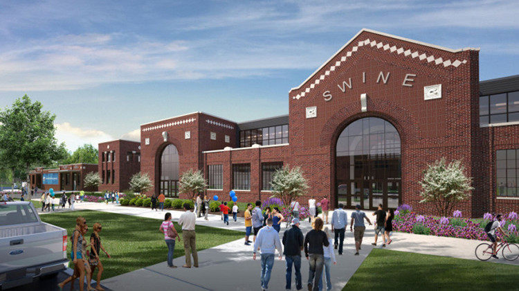 A rendering of the renovated swine barn. - Schmidt Associates/Indiana State Fair Commission