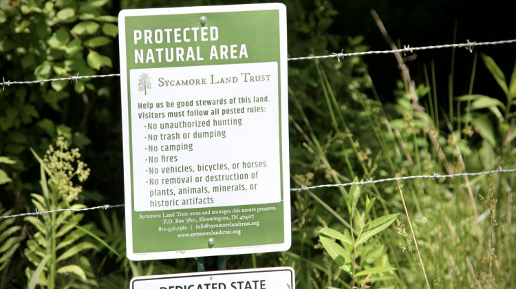 The researchers spent 24 hours sampling virtually all the biology in the area.  - George Hale/WFIU-WTIU News