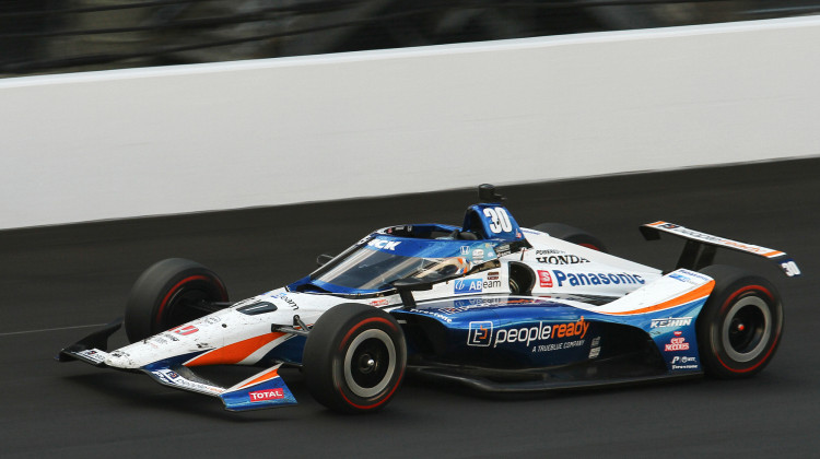 Takuma Sato won his second Indianapolis 500 in four years. - Doug Jaggers/WFYI