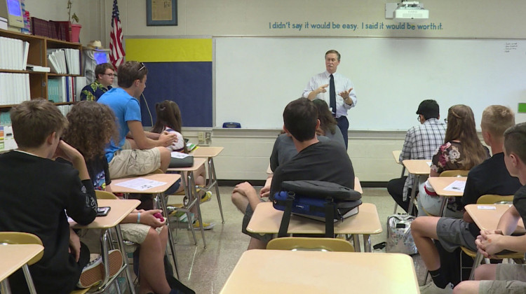 Teacher pay has been on the minds of many educators and policy makers this year, in Indiana and nationwide. - Zach Herndon/WTIU