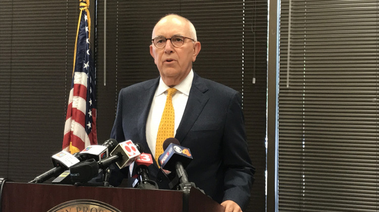 Marion County Prosecutor Terry Curry says he can't handle any issues related to allegations against Attorney General Curtis Hill because Hill's office represents him in court. - Brandon Smith/IPB News