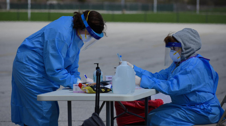 Demand for COVID-19 testing in Indiana has surged along with cases of the virus amid the spread of the delta variant. - (Justin Hicks/IPB News)