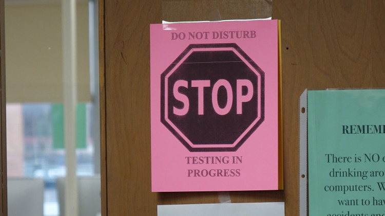 The state standardized ILEARN tests are a measure of the enduring toll the pandemic took on student learning.  - Eric Weddle / WFYI