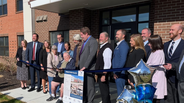 A ribbon cutting for Proctor Place.  - Jill Sheridan WFYI