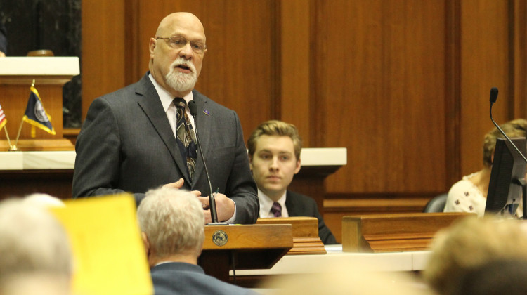 Rep. Tim Brown (R-Crawfordsville) says the latest legislation builds on previous school safety investments. - Lauren Chapman/IPB News