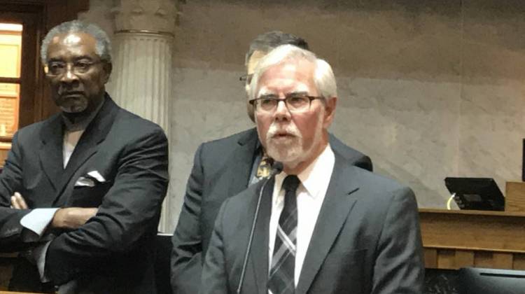 Sen. Tim Lanane (D-Anderson) says the public deserves to hear debate in the legislature on issues like raising the minimum wage and redistricting reform. - Brandon Smith/IPB News