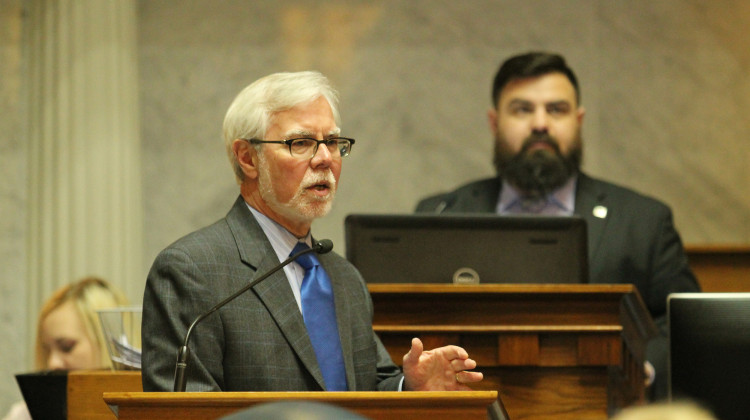Senate Minority Leader Tim Lanane (D-Anderson) says he wants to protect coverage for pre-existing conditions, no matter what happens at the federal level. - Lauren Chapman/IPB News