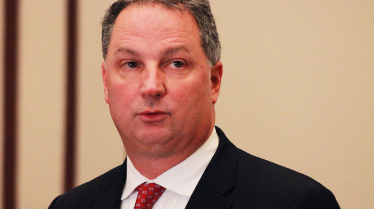 House Speaker Todd Huston (R-Fishers) said his caucus's goals in the 2023 session will be, in his words, fiscal responsibility, empowering students and families and lowering costs and improving services across a range of sectors. - Brandon Smith/IPB News