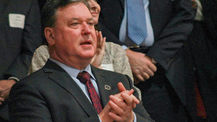 Attorney General Todd Rokita maintained that his comments after  his public reprimand by the Indiana Supreme Court did not contradicted the confidential agreement he entered into as part of the reprimand. - Brandon Smith/IPB News