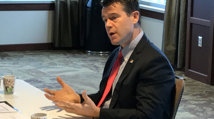 U.S. Sen. Todd Young (R-Ind.) says he’s hopeful the Senate will vote in August on comprehensive opioid addiction treatment legislation.  - Brandon Smith/IPB News