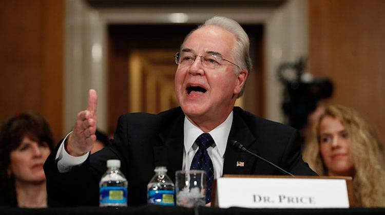 Health and Human Services Secretary-designate, Rep. Tom Price, R-Ga. testifies on Capitol Hill in Washington, Wednesday, Jan. 18, 2017, at his confirmation hearing before the Senate Health, Education, Labor and Pensions Committee. - AP Photo/Carolyn Kaster