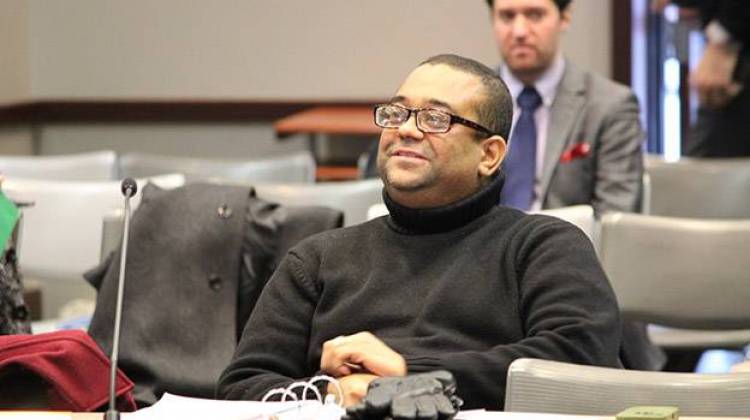 Tony Walker listens during a State Board of Education meeting in 2014. He vacated the board when a law dictated a restructuring of members, but Gov. Holcomb re-appointed him after a recent vacancy. - Rachel Morello/StateImpact Indiana