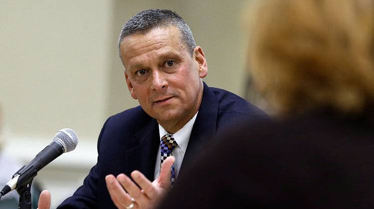 Tony Bennett shown here speaking to members of the Florida State Board of Education in Dec. 2012 is back in the public eye as the newest member of the Clark County Council. - AP Photo/Chris O'Meara