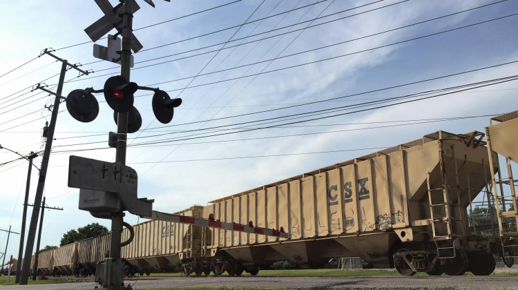 Indiana can no longer hold trains accountable if they block railroad crossings for a long time.  - Charlotte Tuggle/WBAA