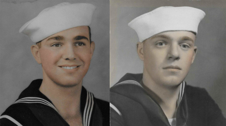 Left to right: William and Harold Trapp were  assigned to the battleship USS Oklahoma and were among 429 of the ship's crewmen killed during the attack on Pearl Harbor. - Provided by the Defense POW/MIA Accounting Agency