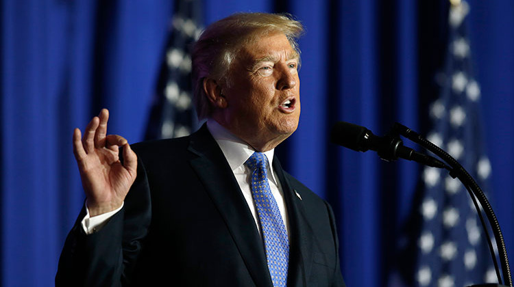 President Donald Trump speaks about tax reform at the Farm Bureau Building at the Indiana State Fairgrounds, Wednesday, Sept. 27, 2017, in Indianapolis. - AP Photo/Alex Brandon