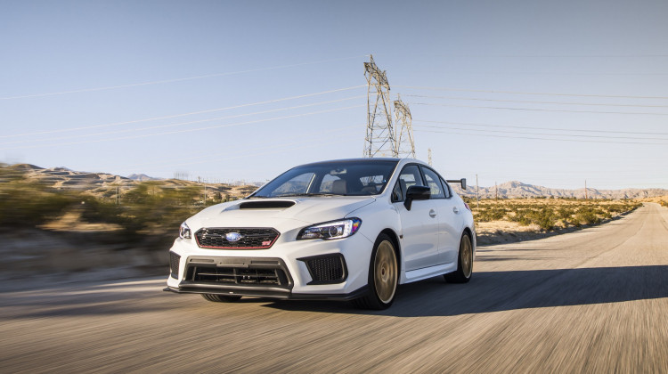 Subaru WRX STi Bears Its Golden Wheels On The Nurburgring