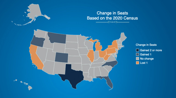 Indiana Will Remain At Nine Congressional Districts For Next Decade