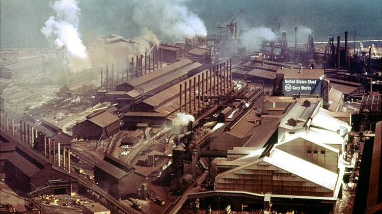 U.S. Steel's Gary Works in 1973. - National Archives