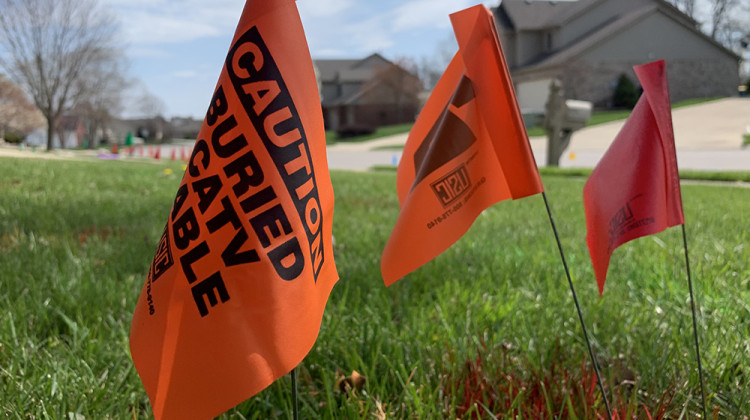 Homeowners should call 811 at least two days before digging to have utilities marked. - Doug Jaggers/WFYI