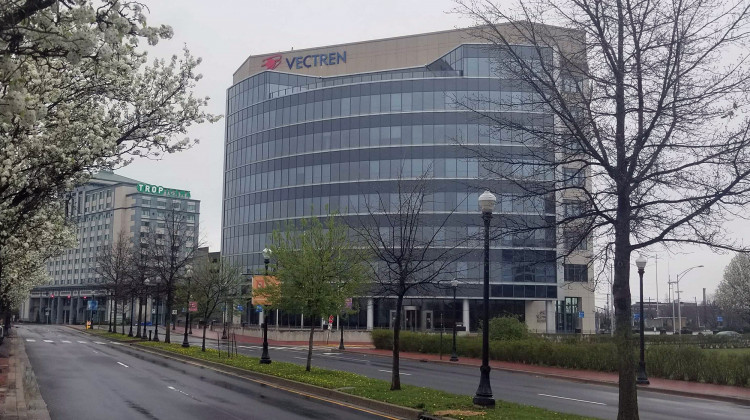 Vectren's headquarters in Evansville. - Samantha Horton/IPB News