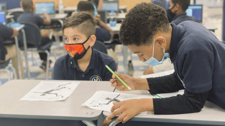 Victory College Prep in Indianapolis is using some of its federal pandemic relief funding to add more teachers to classrooms to help students catch up academically. - (Dylan Peers McCoy/WFYI)