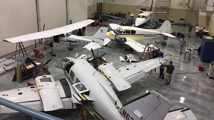 Vincennes University's aviation program has about 60 student pilots and 150 studying aviation technology. - Courtesy Vincennes University Aviation Technology Center via Facebook