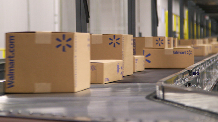 Walmart e-commerce fulfillment center boxes being shipped. - Courtesy of Walmart Inc.