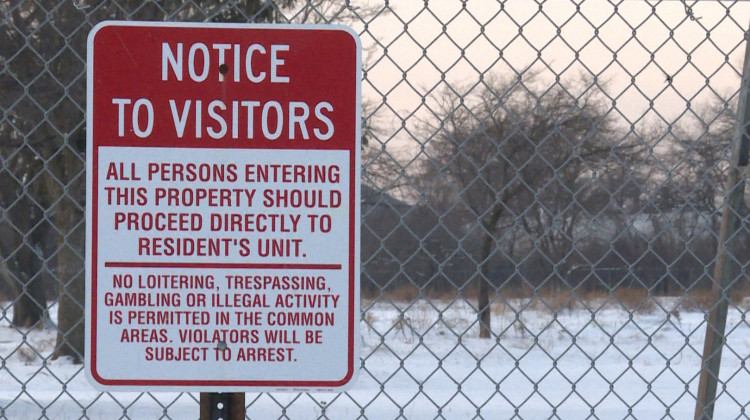 The site of the West Calumet Public Housing Complex sits empty since its buildings were demolished in 2018.  - Tyler Lake/WTIU