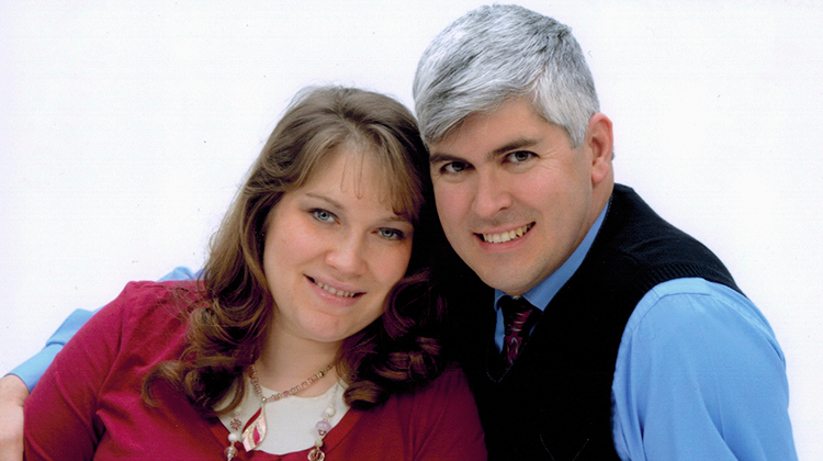 This undated photo provided by Don Williams shows Charles Wesco and his wife Stephanie. Charles Wesco, an American missionary, died Tuesday, Oct. 30, 2018, after being shot in the head amid fighting between armed separatists and soldiers in northwestern Cameroon, the director of the regional hospital said. - Don Williams via AP