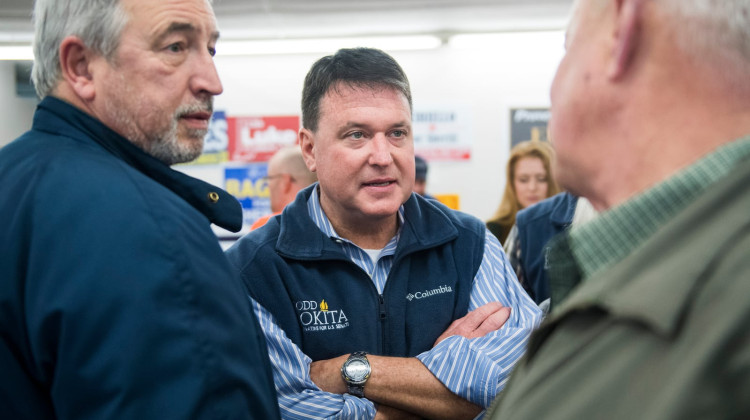 Indiana Attorney General Todd Rokita launched his "Eyes on Education" portal earlier this week as a way for parents to report and view “potentially inappropriate” material in schools. - Tom Williams/CQ Roll Call via Getty Images