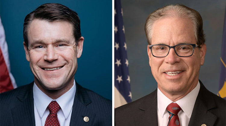 Sen. Todd Young (left) and Sen. Mike Braun (right)