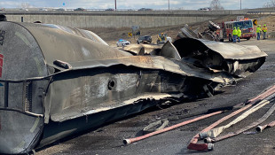 Tanker Fire Closes I-70 At I-465