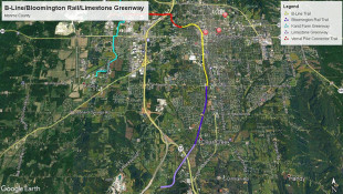 Trail Rising Along Former Illinois Central Railroad Corridor