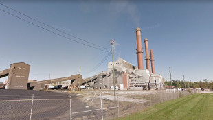 Switching from coal to natural gas at Indianapolis Power & Light's Eagle Valley Generating Station helped Morgan County to lower its sulfur dioxide emissions. - Courtesy of Google Maps.