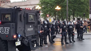 Police And Protesters Square Off In Fort Wayne